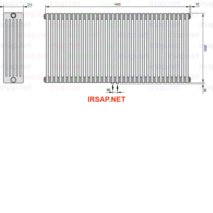 Радиатор IRSAP Tesi 62000/33 T50 CL 01